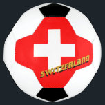 Schweiz Fußball und Schweizer Flagge / Sport<br><div class="desc">Fußball Ball: Schweiz & Schweizer Fahnenball personalisierter Name - Liebe mein Land,  Lieblingsteam,  Parkmeister,  Patrioten / Sportfans</div>