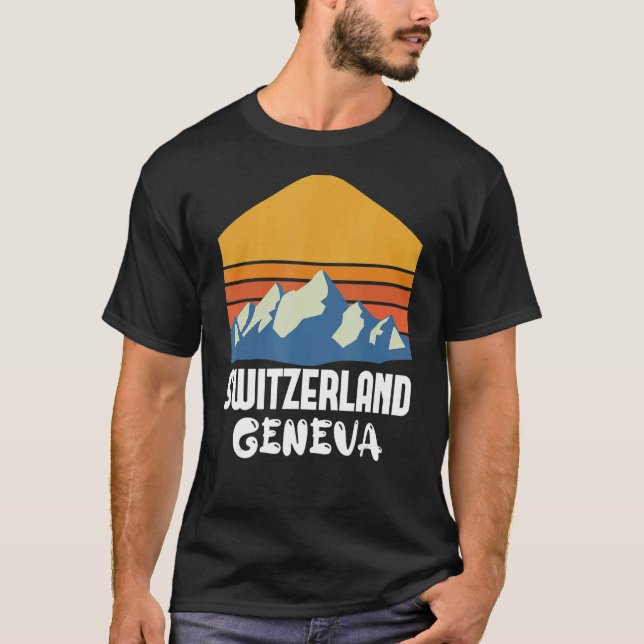 Schweiz Genf 1 T-Shirt (Vorderseite)