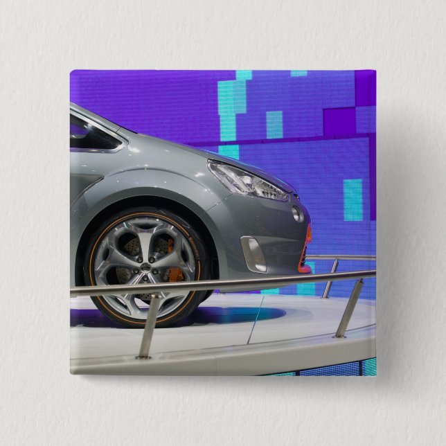 SCHWEIZ, GENF: 75. Genfer Auto jährlich 5 Button (Vorderseite)