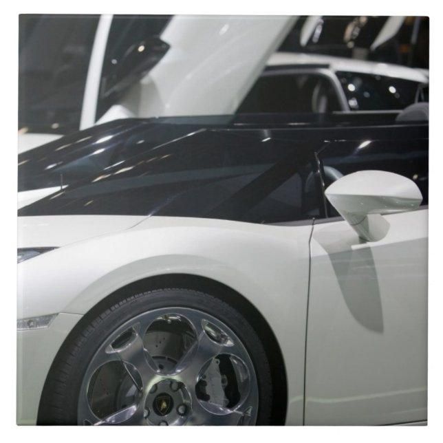 SCHWEIZ, GENF: 75. Genfer Auto jährlich 9 Fliese (Vorderseite)