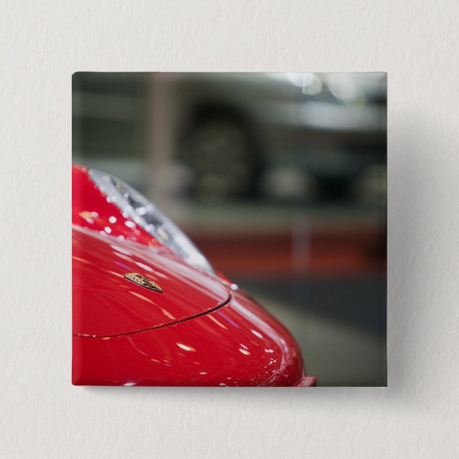 SCHWEIZ, GENF: 75. jährliche Genfer Auto 2 Button (Vorderseite)