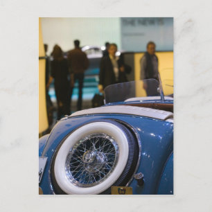 SCHWEIZ, GENF: 75. jährliche Genfer Auto 7 Postkarte