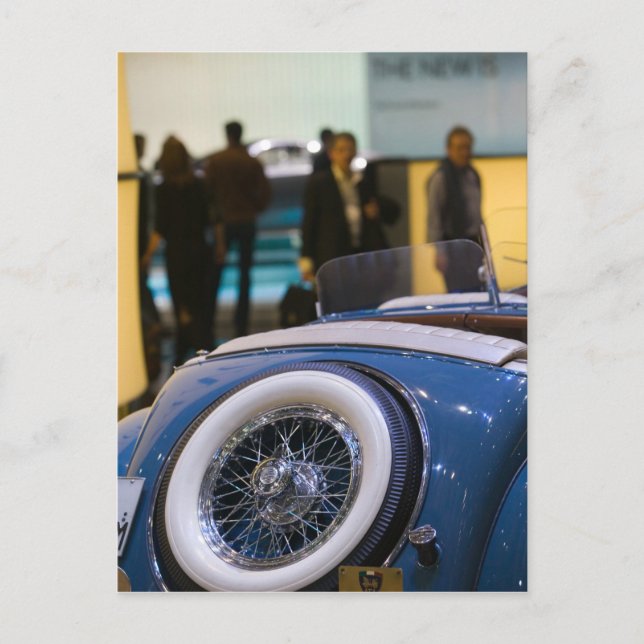 SCHWEIZ, GENF: 75. Jährliches Genfer Auto 7 Postkarte (Vorderseite)