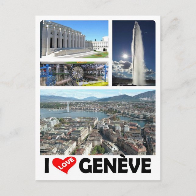 Schweiz - Genf - Genf - I Liebe - Postkarte (Vorderseite)