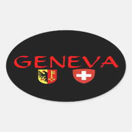 Schweiz, Genf* ovale Aufkleber
