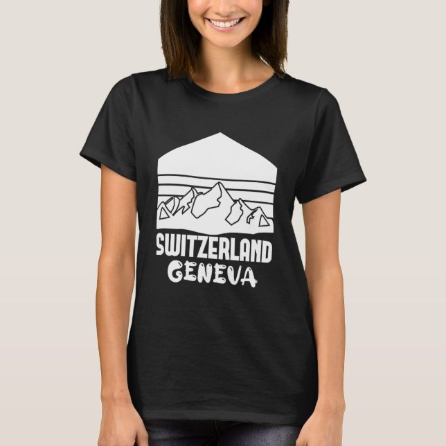 Schweiz Genf T-Shirt (Vorderseite)