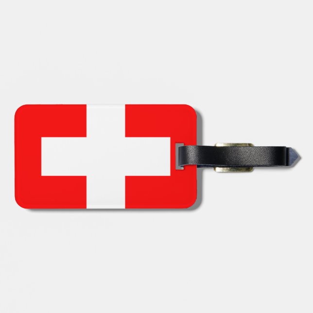 Schweiz Gepäckanhänger (Rückseite horizontal)