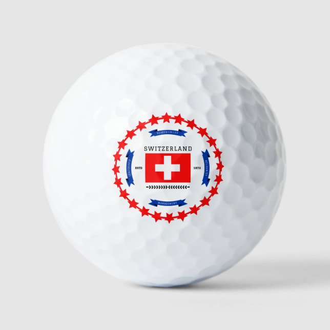 Schweiz Golfball (Vorderseite)