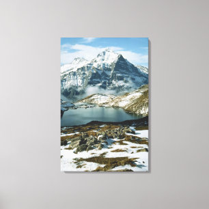 Schweiz, Grindelwald, Berner Alpen, Ansicht Leinwanddruck