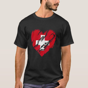 Schweiz Herz Schweizer Flagge Schweizer Preis 1 T-Shirt