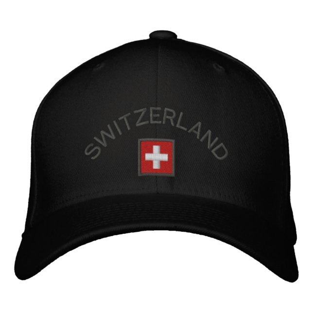 Schweiz Hut mit Schweizer Flagge (Vorderseite)