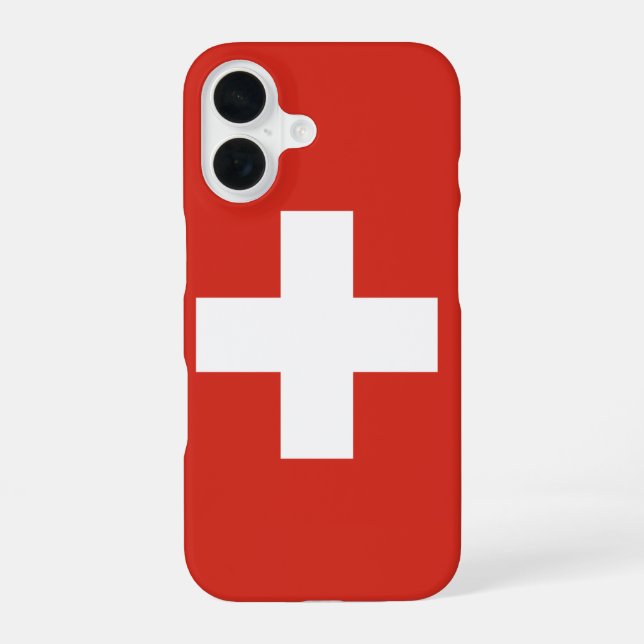 Schweiz iPhone 16 Hülle (Rückseite)