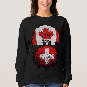 Schweiz Kanadisches Treuhandflagge Schweiz Sweatshirt