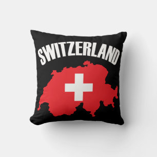 Schweiz-Kartenflagge Kissen