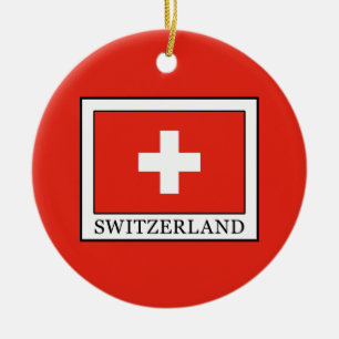Schweiz Keramik Ornament