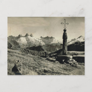 Schweiz,Kreuz auf dem Berg, Jungfrau Region Postkarte