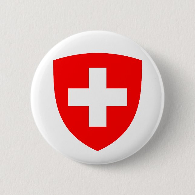 Schweiz Land Wappen Symbol Emblem Schweizer  Button (Vorderseite)