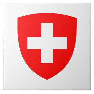 Schweiz Land Wappen Symbol Emblem Schweizer Fliese