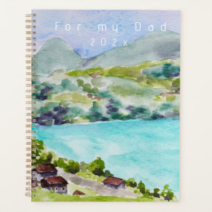 Schweiz Landschaftssee und Bergmalerei Planer