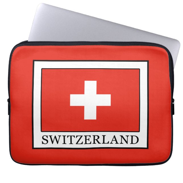 Schweiz Laptopschutzhülle (Vorderseite)