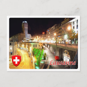 Schweiz - Lausanne - Postkarte