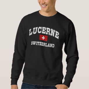 Schweiz Luzern Schweiz Schweiz Schweiz Flagge Luze Sweatshirt