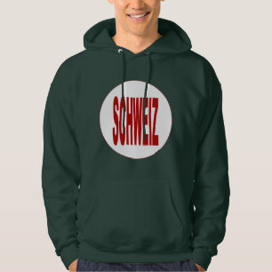 SCHWEIZ-Mann-Grünkapuzenpullover Hoodie