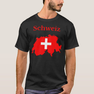 Schweiz Map Flag Design T-Shirt