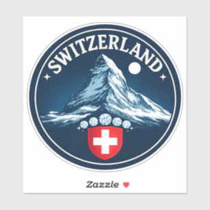 Schweiz Matterhorn-Erbe-Abzeichen Aufkleber