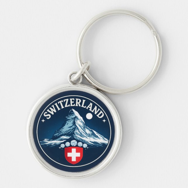Schweiz Matterhorn-Erbe-Abzeichen Schlüsselanhänger (Vorne)
