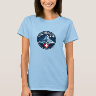Schweiz Matterhorn-Erbe-Abzeichen T-Shirt