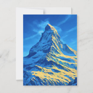 Schweiz Matterhorn Hinweiskarte