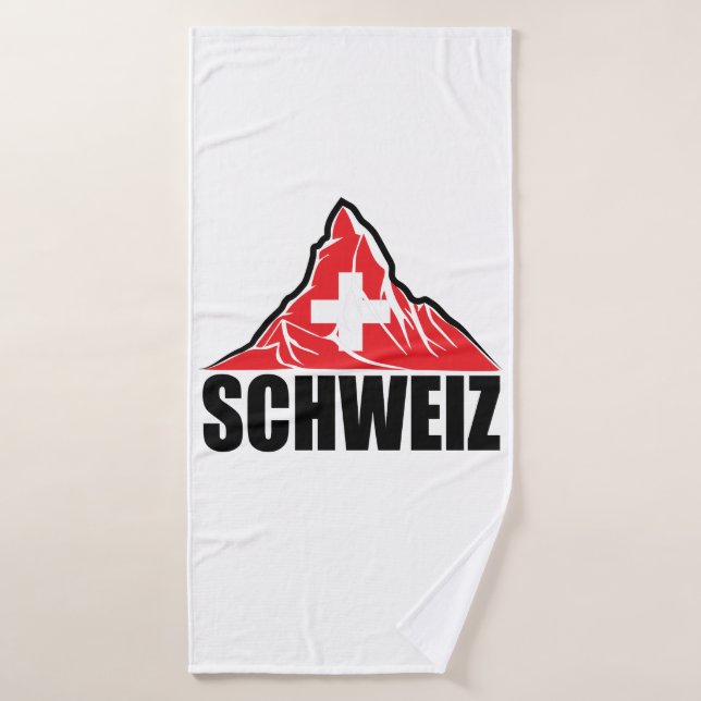 Schweiz Matterhorn Switzerland Badehandtuch (Badehandtuch)