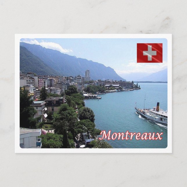 Schweiz - Montreaux - Postkarte (Vorderseite)