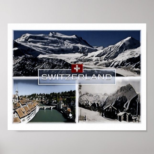 Schweiz - Mosaik - Poster (Vorne)