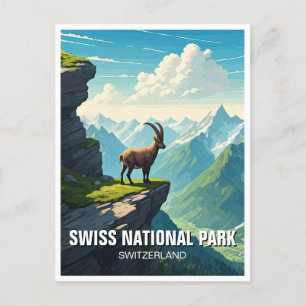 Schweiz Nationalpark Schweiz Postkarte