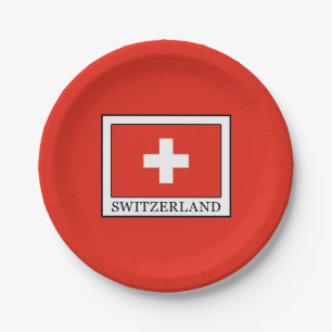 Schweiz Pappteller