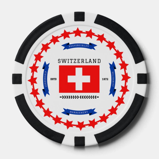 Schweiz Pokerchips (Vorderseite)