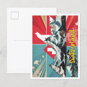 Schweiz Pop Kunst, Dichtung und Musik Postkarte