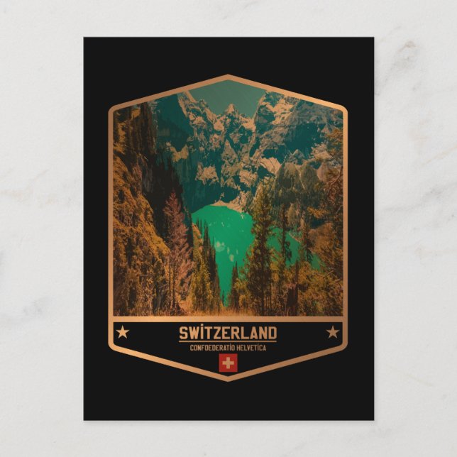 Schweiz Postkarte (Vorderseite)