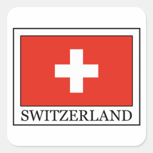 Schweiz Quadratischer Aufkleber