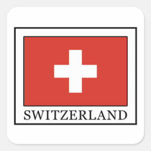 Schweiz Quadratischer Aufkleber