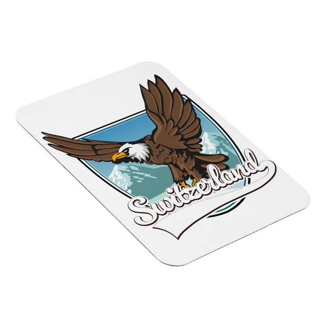 Schweiz-Reiselogo Magnet (Rechte Seite)