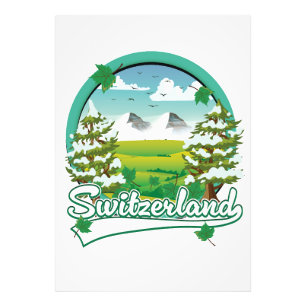 Schweiz Retrologo Fotodruck