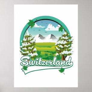 Schweiz Retrologo Poster