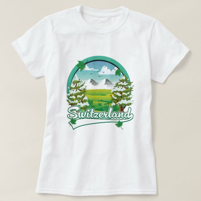 Schweiz Retrologo T-Shirt (Design vorne)