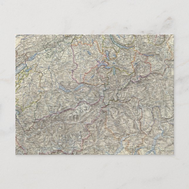 Schweiz, Savoy, Piemont Postkarte (Vorderseite)