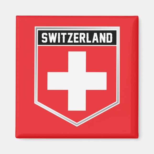 Schweiz-Schild Magnet (Vorne)
