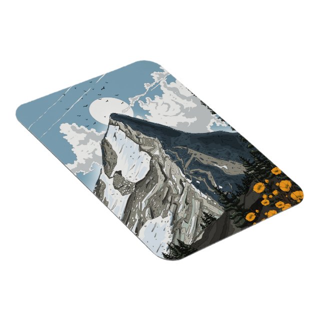 Schweiz Schneebedeckter Berg Magnet (Rechte Seite)