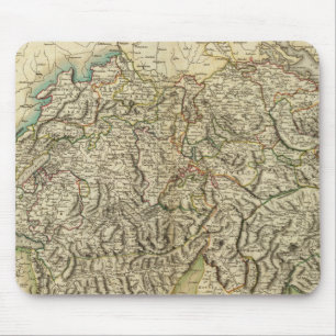 Schweiz - Schweiz Atlas Karte Mousepad